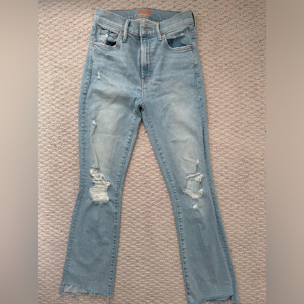 Mother Insider Crop Step Fray